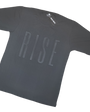BLCK WLTH | RISE Embossed Tee (Obsidian)