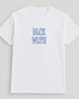 BLCK WLTH | Short Sleeve Tee (White/Azure) *SIZING UP BY ONE SIZE IS RECOMMENDED
