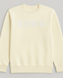 Embroidered Alabaster Crewneck - BLCK WLTH