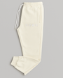 Embroidered Alabaster Joggers - BLCK WLTH