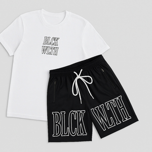 BLCK WLTH | Short Sleeve Tee (White/Obsidian)