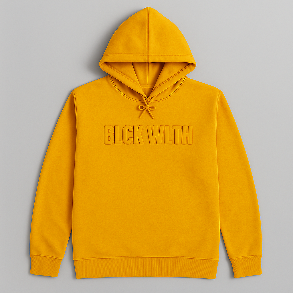 BLCK WLTH | Embossed Sweatshirt (Marigold)