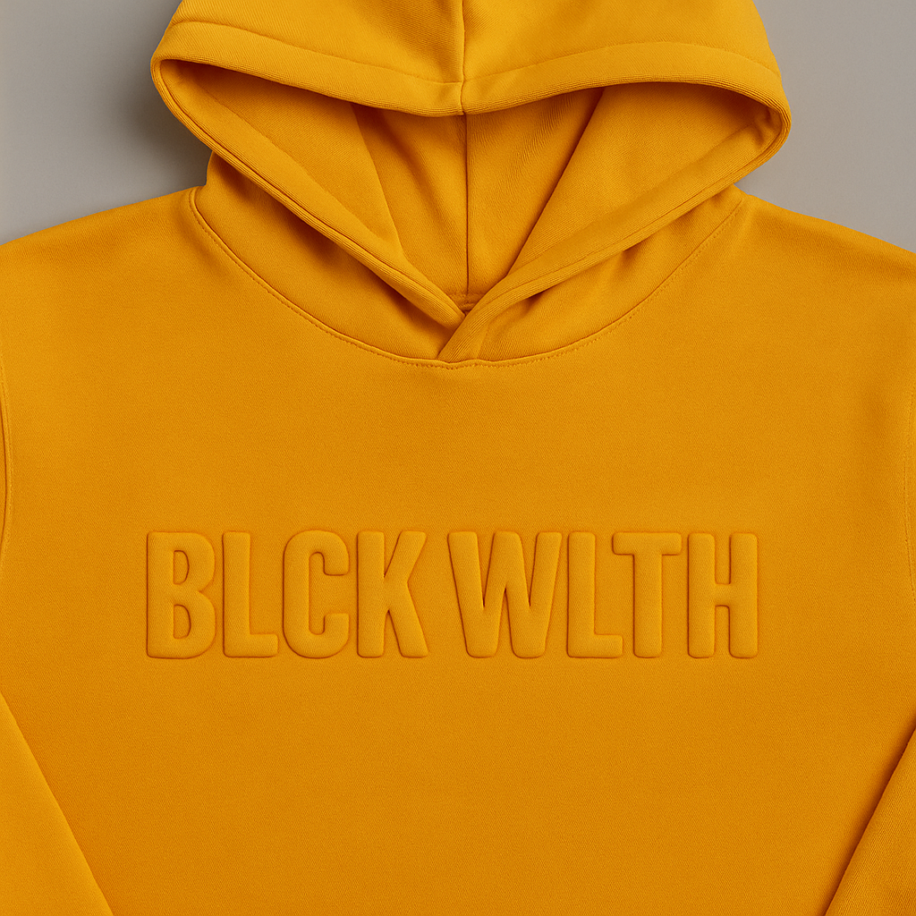 BLCK WLTH | Embossed Sweatshirt (Marigold)