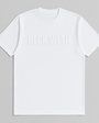 BLCK WLTH | Embossed Short Sleeve Tee (White)