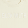 Embroidered Alabaster Crewneck - BLCK WLTH