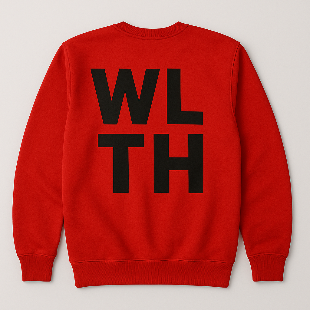 Statement Crewneck Cherry - BLCK WLTH