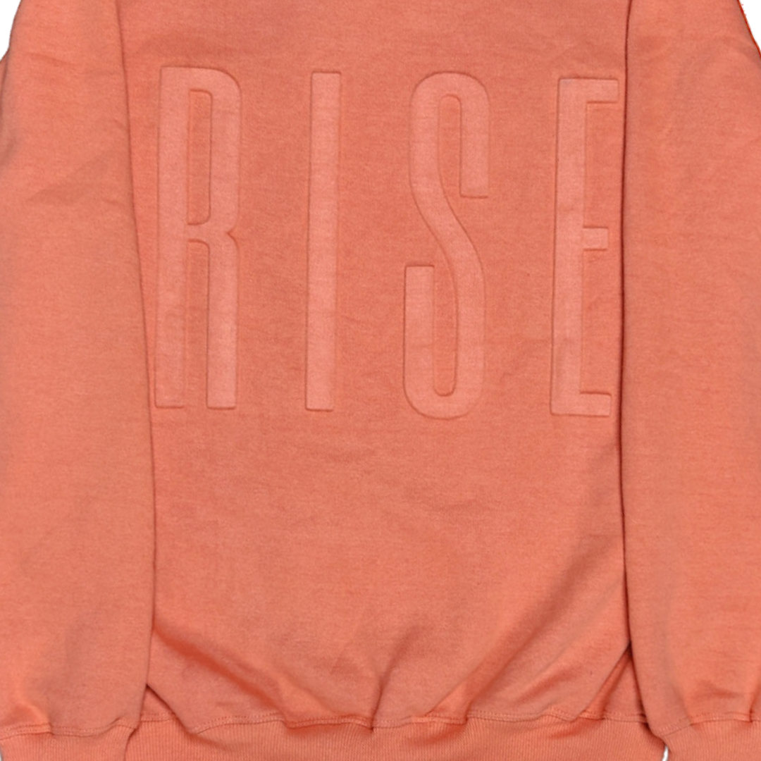 BLCK WLTH | RISE Embossed Crewneck (Coral)