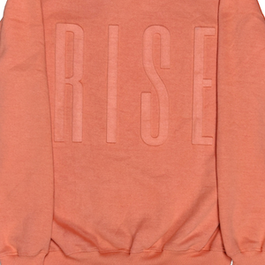 BLCK WLTH | RISE Embossed Crewneck (Coral)