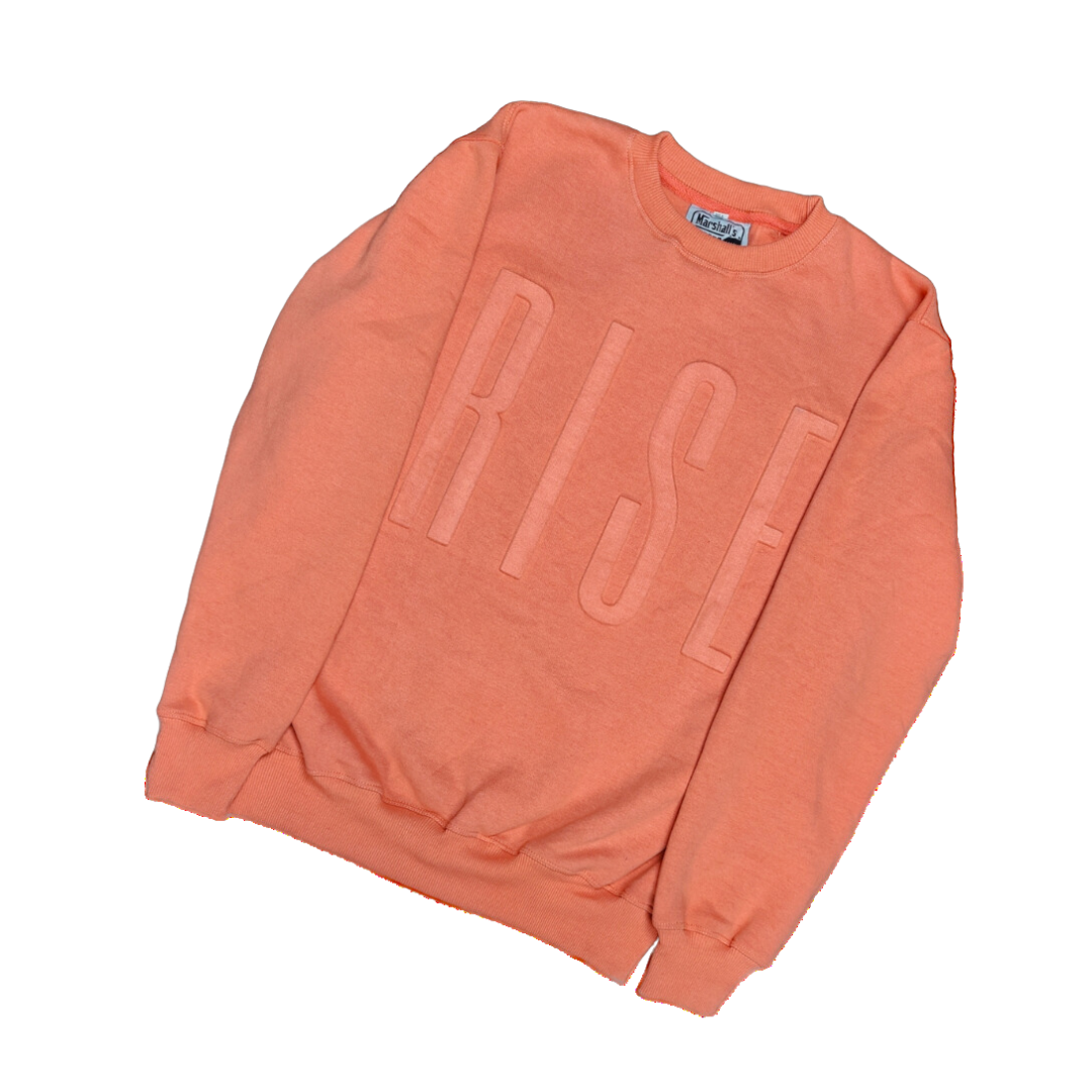 BLCK WLTH | RISE Embossed Crewneck (Coral)