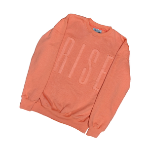 BLCK WLTH | RISE Embossed Crewneck (Coral)