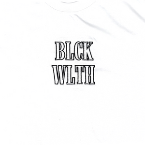 BLCK WLTH | Short Sleeve Tee (White/Obsidian)