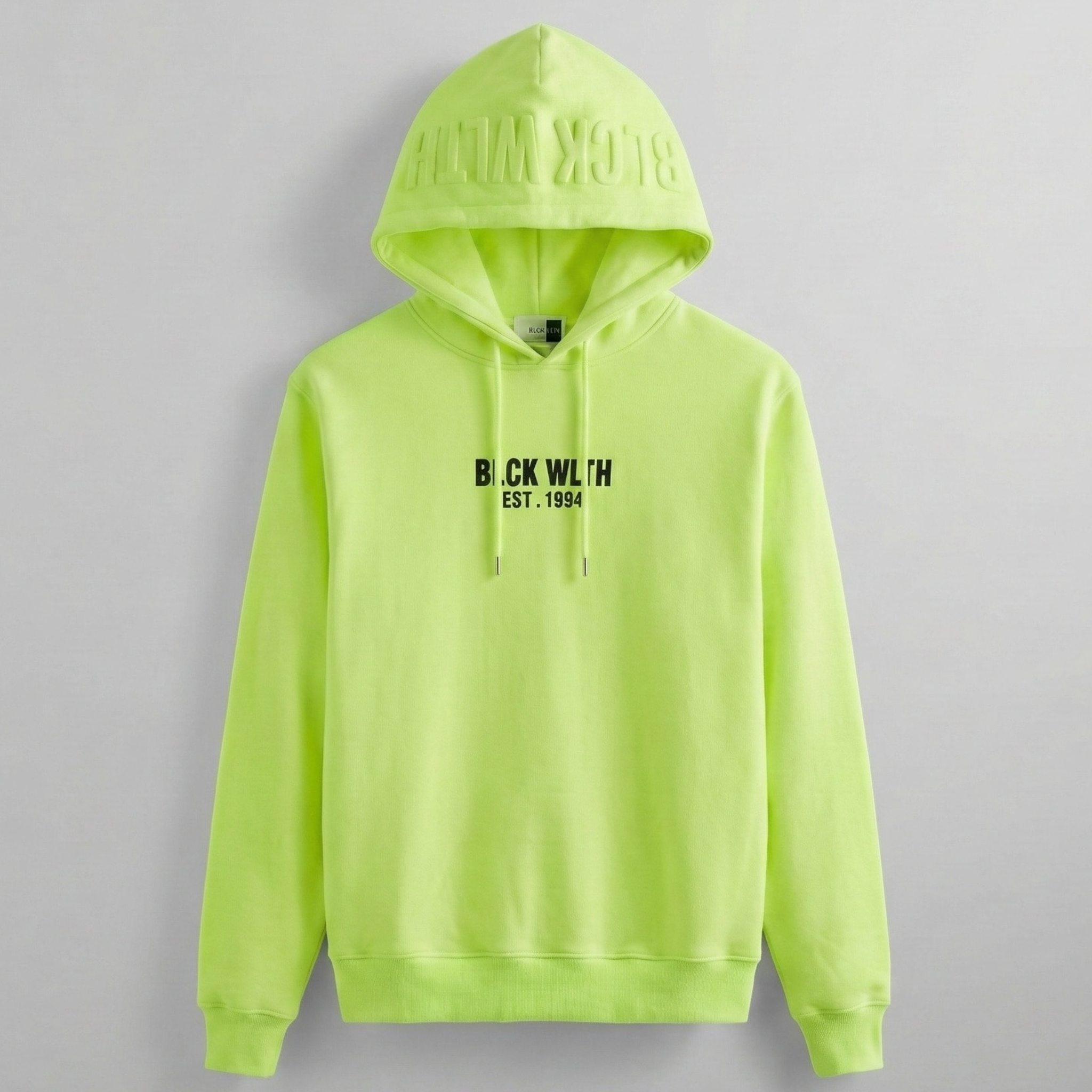 BLCK WLTH | Embroidered Front with Embossed Hood (Neon) House of Holland Merchandise