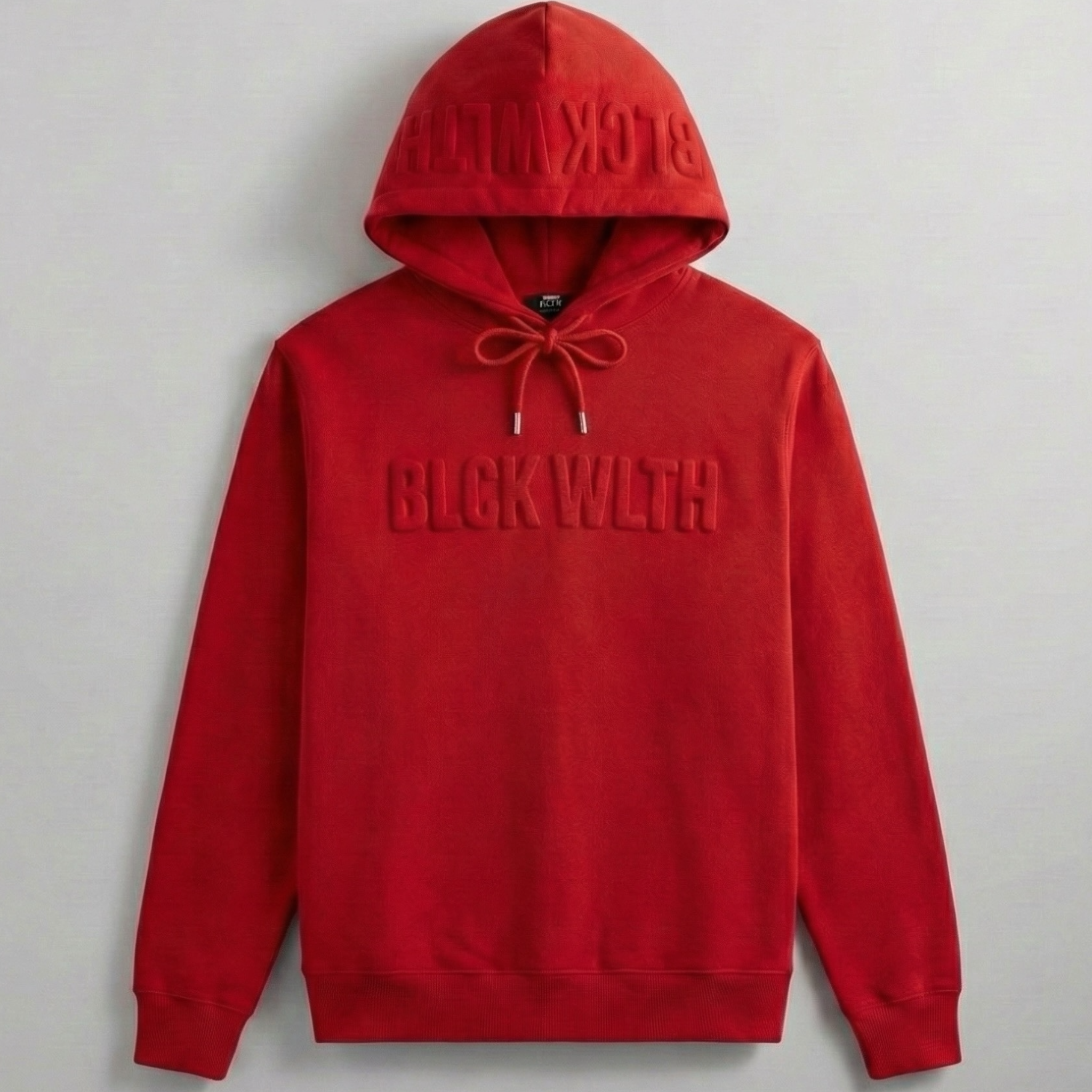 BLCK WLTH | Embossed Sweatshirt (Crimson) House of Holland Merchandise