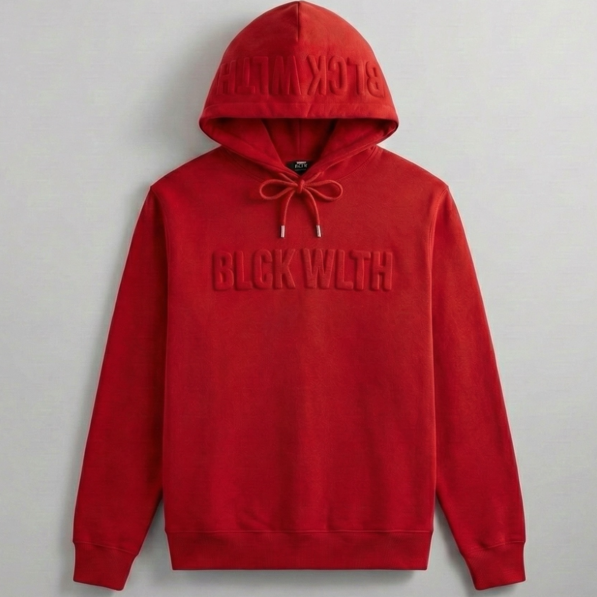 BLCK WLTH | Embossed Sweatshirt (Crimson) House of Holland Merchandise