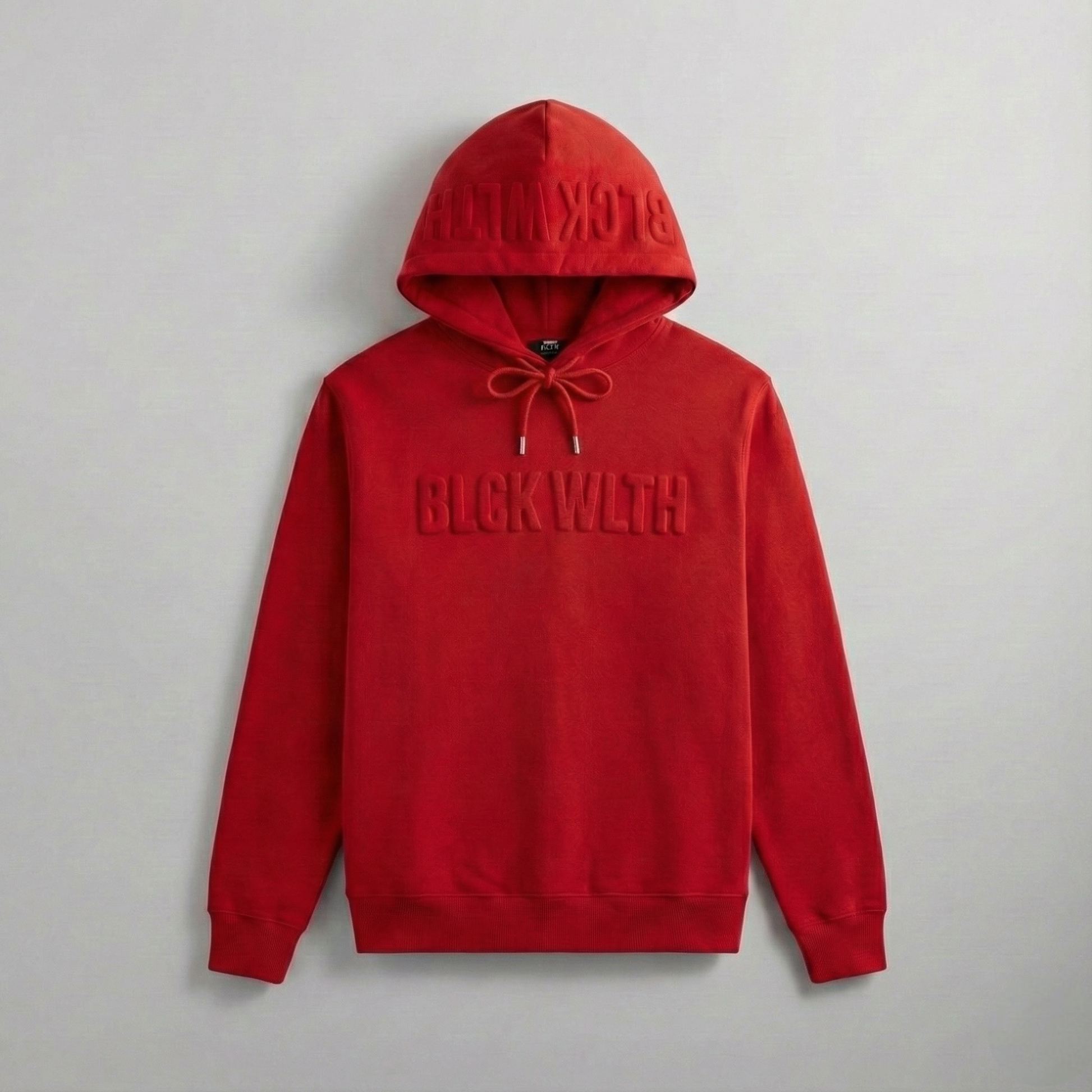 BLCK WLTH | Embossed Sweatshirt (Crimson) House of Holland Merchandise