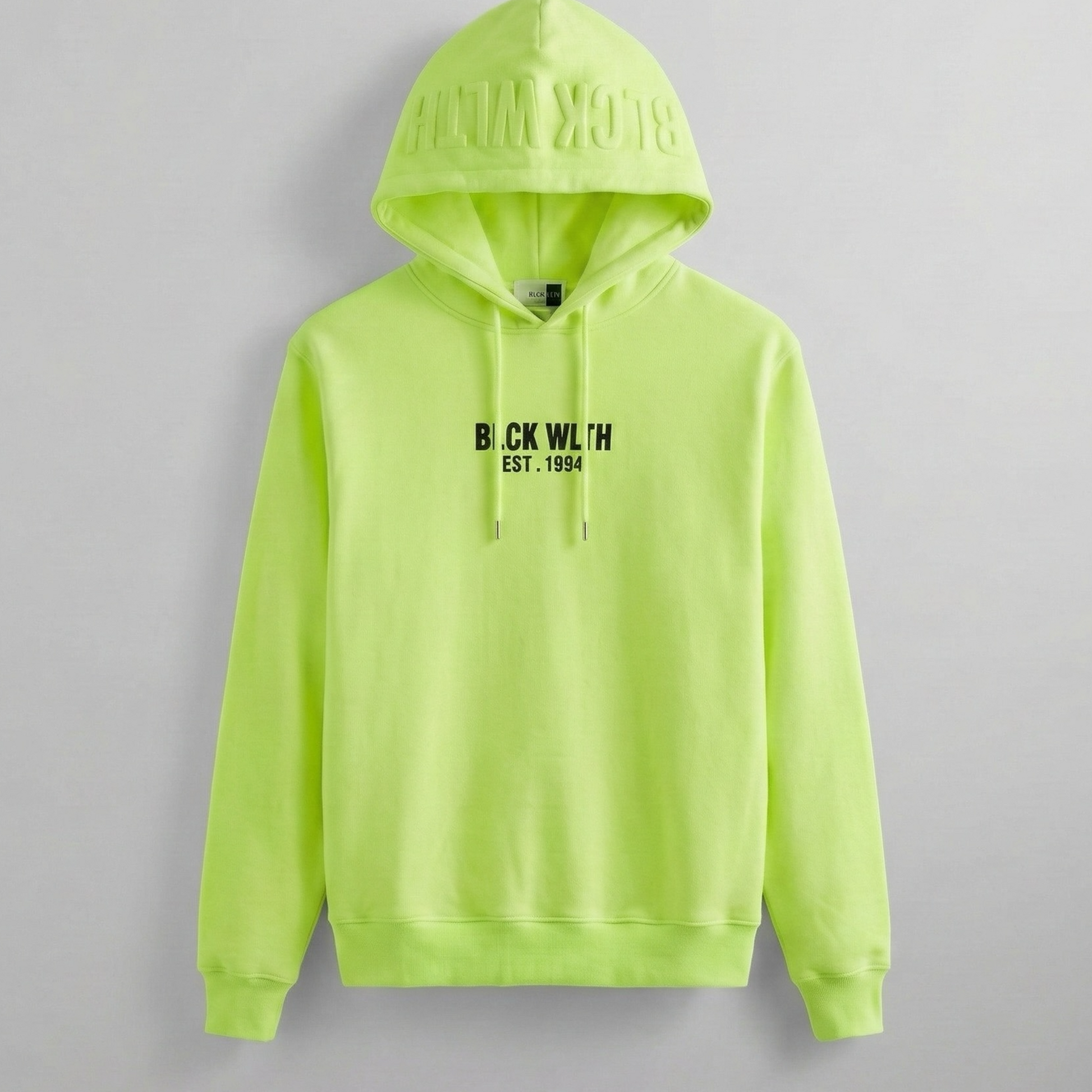 BLCK WLTH | Embroidered Front with Embossed Hood (Neon) House of Holland Merchandise