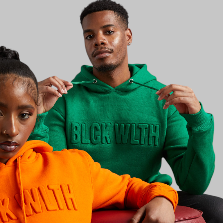 Embossed Hunter Hoodie - BLCK WLTH