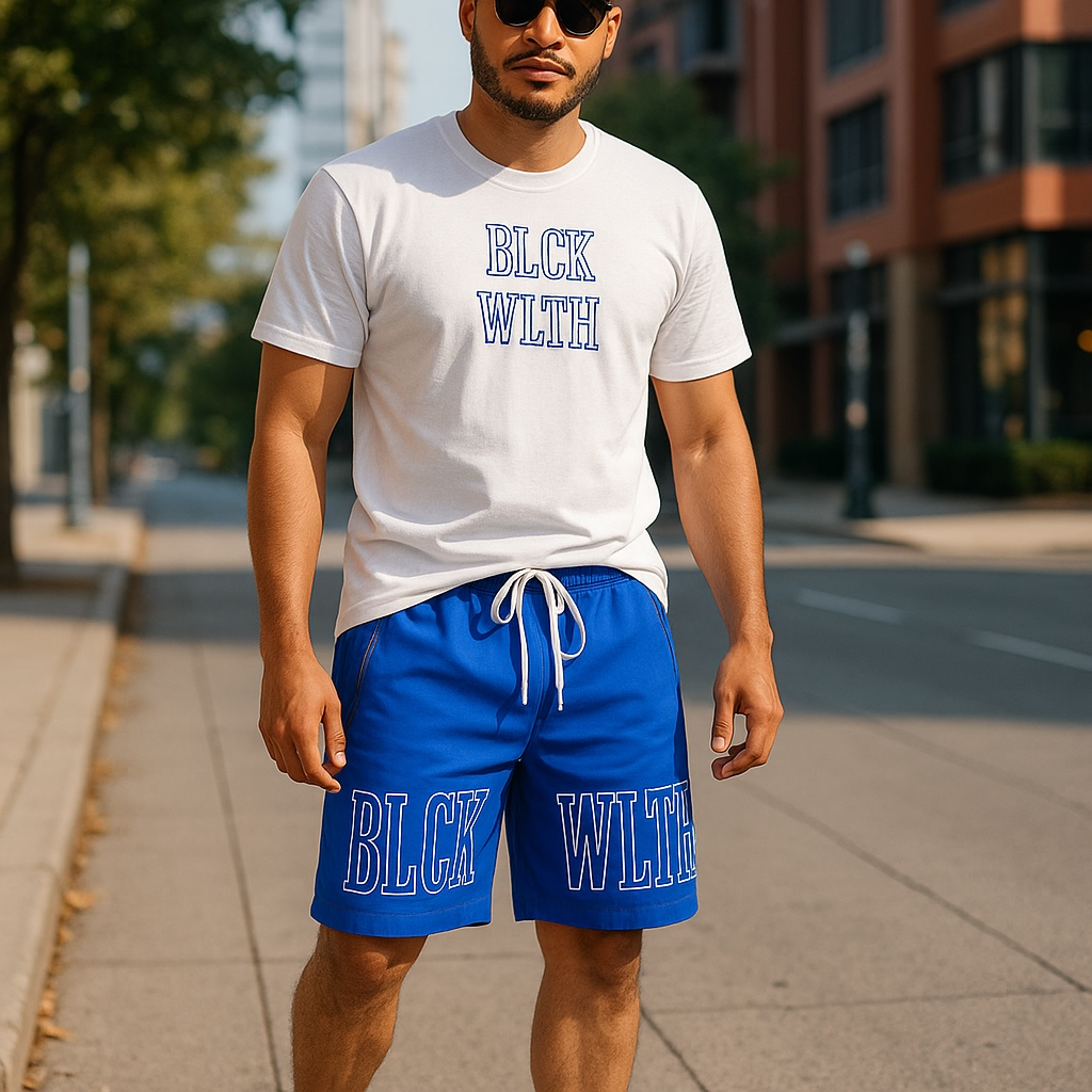 BLCK WLTH | Shorts (Azure) *SIZING UP BY ONE SIZE IS RECOMMENDED