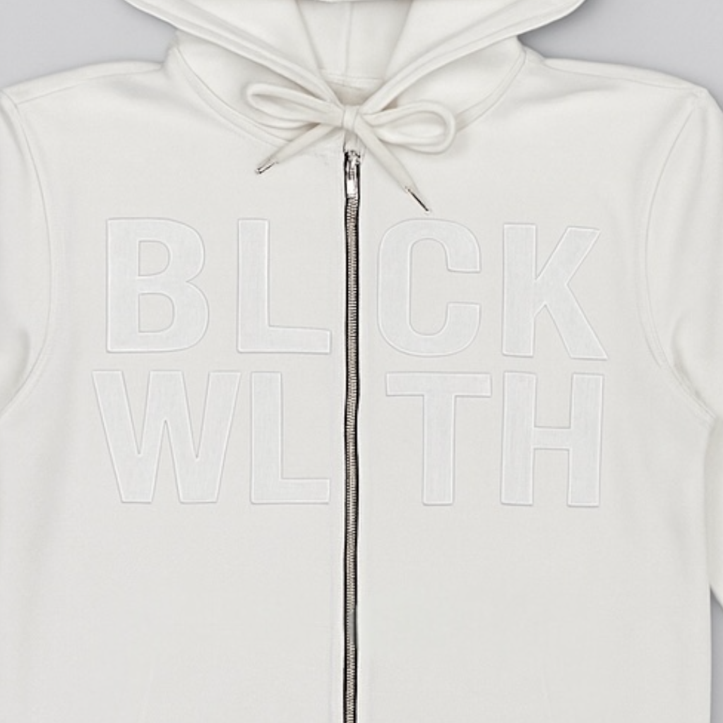 BLCK WLTH BOLD Zip Hoodie – White House of Holland Merchandise