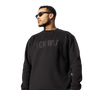 Embroidered Obsidian Crewneck - BLCK WLTH